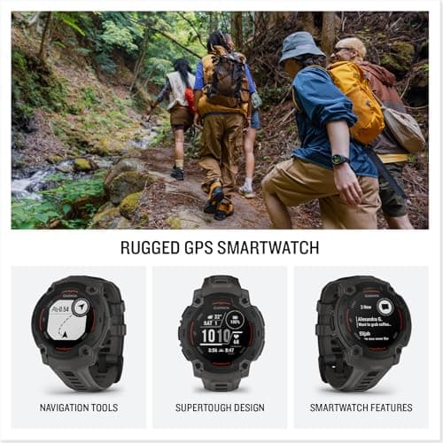 Garmin Instinct® E 45mm, Rugged Outdoor GPS Smartwatch, 24/7 Health Monitoring, Wrist-Based Heart Rate, Up to 16 Days of Battery Life, Charcoal