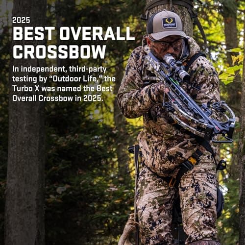 TenPoint Turbo X Crossbow - 415 FPS - Equipped with 100-Yard RangeMaster Scope, ACUslide Cocking & De-Cocking System + S2 Trigger