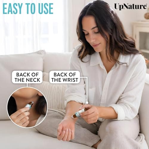100% natural peppermint essential oil roll-on for nausea, morning & motion sickness relief - pregnancy essentials, chemo UpNature Peppermint Oil Roll On for Pregnancy Nausea & Morning Sickness B07JDX322C