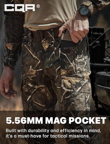 CQR Men's Tactical Pants, Water Resistant Ripstop Cargo Pants, Lightweight EDC Work Hiking Pants, Outdoor Apparel