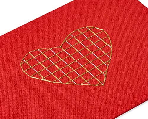 Papyrus Blank Valentines Day Card (Embroidered Heart)