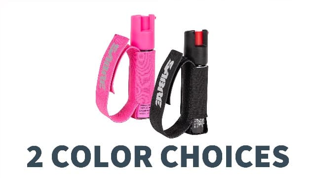 SABRE Runner Pepper Gel, Maximum Police Strength OC Spray, Reflective Strap for Easy Carry & Access, 0.67 fl oz, 4x Longer Spray Time - Up to 13 Seconds Optional Clip-On Alarm & LED Armband Combos