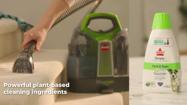 BISSELL Little Green HydroSteam Multi-Purpose Portable Carpet and Upholstery Cleaner, Car and Auto Detailer, 3618