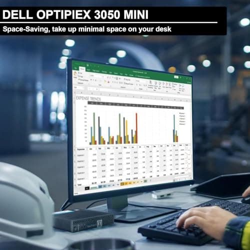 Dell Optiplex 3050 Mini Desktop Computer PC, Intel Core i5-6500, 8GB DDR4 RAM, 256GB SSD, Keyboard & Mouse, Windows 11 Pro (Renewed)