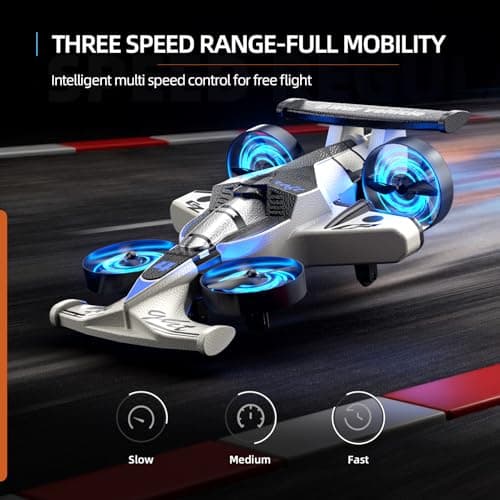 Remote Control Airplane Car Toys for Kids Ages 4-6-8-10-12, 2-in-1 Foam RC Plane Car Jet Mini Drone, Racing Car Stunt Plane Toys for Kids Boys Beginners 4 5 6 7 8 9 Year Indoor Outdoor Play