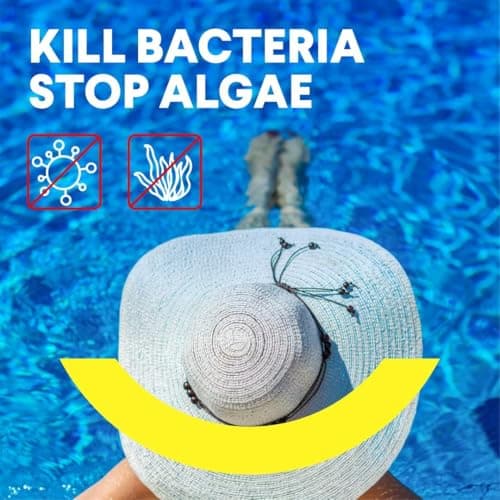 PROFELIZ 2-Pack Chlorine Tablets 3 Inch for Swimming Pools, Kills Bacteria and Stops Algae, Slow Dissolving,Exclusive Protective Packaging,Pool Chlorine Tablets,2X 40 lbs Bucket,Total of 80lbs