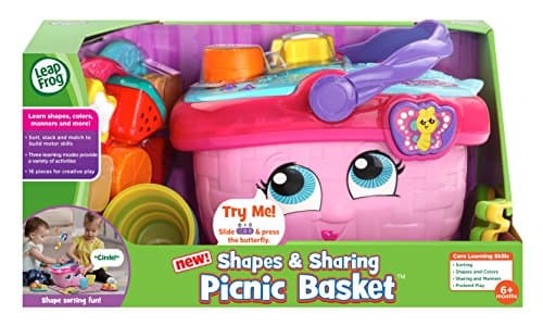 LeapFrog Shapes and Sharing Picnic Basket, Pink B07B7319TG