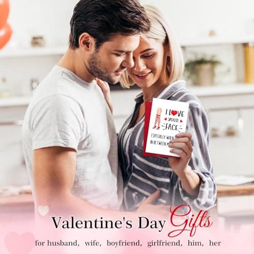 PETCEE Funny Valentines Day Card - 4"x6" Valentines Day Card for Him Her Naughty Valentines Day Gifts Cards with Envelop for Boyfriend Girlfriend Husband Wife Men Women Anniversary Birthday
