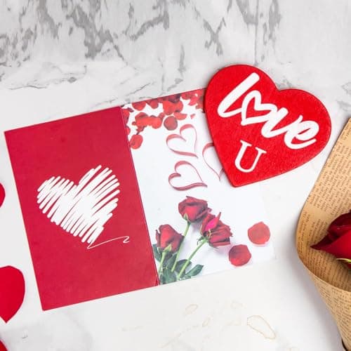 Mothers Day Gifts Mom Gifts Birthday Gifts Box for Girlfriend Wife Lover Valentine's Day Gifts for Women Heart-shaped Red Rose Love Gift Basket Love You Present Wedding & Engagement Anniversary Roman B0CP3X9LDL
