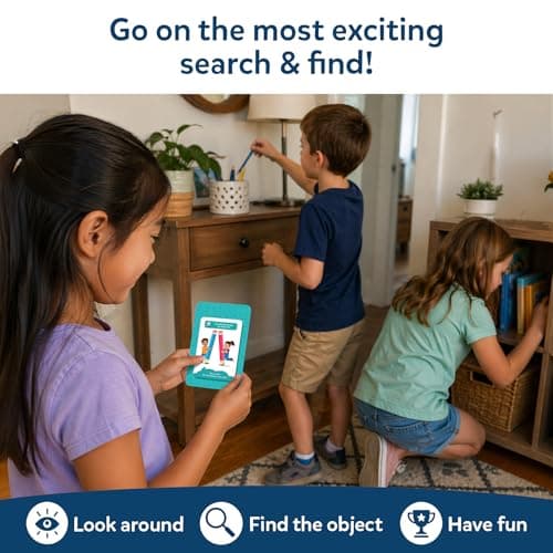 Skillmatics Scavenger Hunt Card Game - Found It, Educational Game, Perfect for Home, School, Travel, Playdates & Party Games, Gifts for Kids and Families, Screen-Free Fun for Ages 4, 5, 6, 7