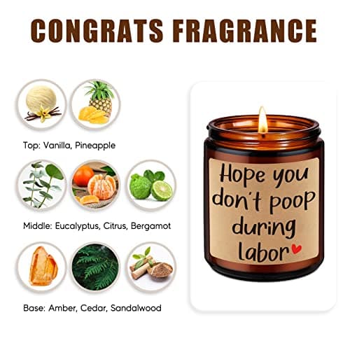 Fairy's Gift New Mom Candle for Women, Funny Baby Shower, Pregnancy Gifts for First Time Mom, Pregnant Women Wife Friend, Maternity, Mothers Christmas, Pregnancy Gifts for Expecting Mommy, Mama to Be