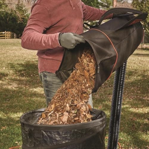 BLACK+DECKER Leaf Blower, Leaf Vacuum and Mulcher 3 in 1, Backpack Blowers for Lawn Care,250 mph Airflow, 400 cfm Delivery Power, Reusable Bag Included, Corded (BEBL7000)