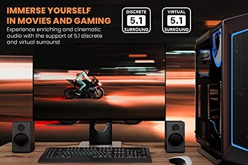 Creative Sound Blaster Audigy Fx V2 Upgradable Hi-res PCI-e Sound Card with 5.1 Discrete and Virtual Surround, Scout Mode, SmartComms Kit for PC