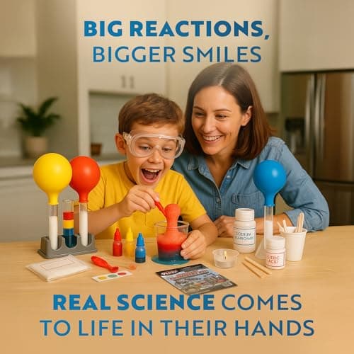 52+ Experiments Chemistry Set Science Toys, STEM Projects with 51+ Tools, Kids Science kit, Science Experiments for Kids Gift Playz Extreme Chemistry Educational Science Kits for Kids Age 8-12 B08HSFDZP6