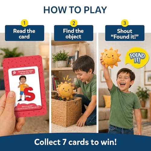 Skillmatics Scavenger Hunt Card Game - Found It, Educational Game, Perfect for Home, School, Travel, Playdates & Party Games, Gifts for Kids and Families, Screen-Free Fun for Ages 4, 5, 6, 7