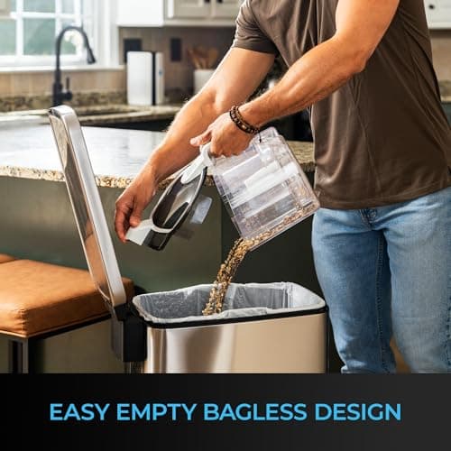 Kenmore DC5070.01 Upgrade 500 Series Bagless Canister Vacuum with Hair Eliminator Brushroll，2-Motor Cyclonic Technology, HEPA Filtration & 24' Auto Cord Rewind for Pet, Carpets, Hard Floors, Stairs