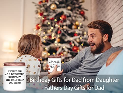 Gifts for Mom Dad from Daughter - Funny Mom Dad Birthday Gift, Mothers Fathers Day Birthday Thanksgiving Christmas Lavender Candles Gifts from Daughter