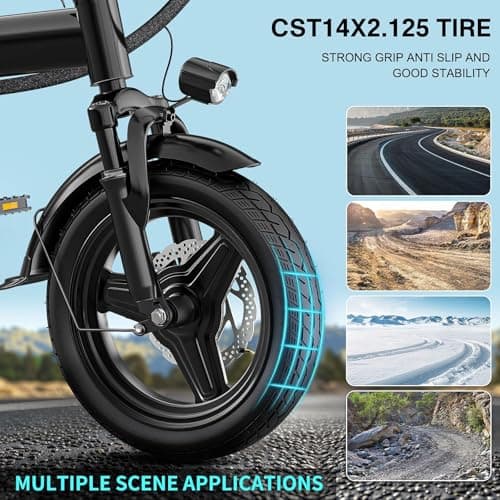 Electric Bike for Adults, 1200W Peak Motor Commuter Ebike, 20-28MPH Speed, 32 Miles Range, Removable Waterproof Battery, Dual Disc Brakes Electric Bicycle, UL 2849 Certified