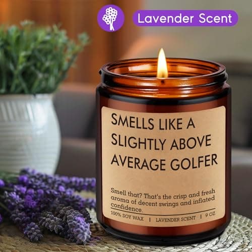 Cool Golf Themed Stuff, Golfing, Christmas, Birthday Presents for an Above Average Golfer, Dad, Boyfriend, Husband, Friend Fairy's Gift Candle, Golf Gifts for Men Him, Funny Gifts for Golfers Women B0FH6SJK5K