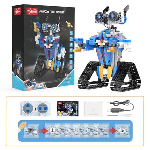 Robot Toys for 8-16 Year Old Boys Girls Kids with APP or Remote Control Science Programmable Building Block Kit, STEM Projects Educational Birthday Gifts