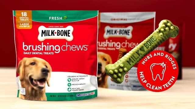Milk-Bone Dunkin' Vanilla Glaze Flavor Dog Biscuits with Other Natural Flavors, 8 oz Bag