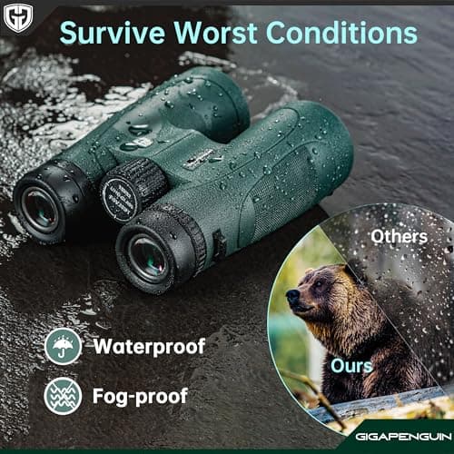15x52 HD Binoculars for Adults High Powered with Upgraded Phone Adapter - Large View Binoculars with Clear Low Light Vision - Lightweight Waterproof Binocular for Bird Watching Travel Hunting Cruise