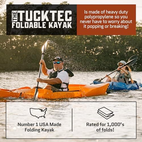 Tucktec 8' Jr. Foldable Kayak - 225 lb. Capacity - Made in USA
