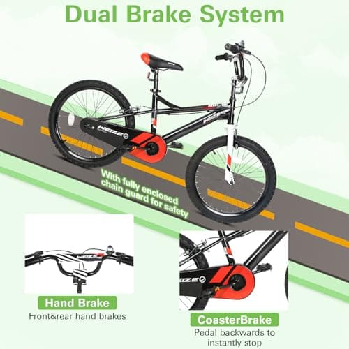 WEIZE Kids Bike,14 16 20 Inch Children Bicycle for Boys Girls Ages 3-12 Years Old, Rider Height 32-60 Inch, Coaster Brake, Multiple Color Options