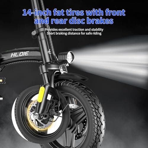 Folding Electric Bike for Adults, Peak 750W Motor,23MPH Max Speed Foldable Electric Bicycles,14" Ebike, 48V12AH Battery 35 Miles PAS Range Mini E Bikes for Adults and Teens
