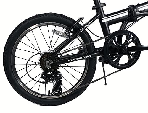 ZiZZO Campo 20 inch Folding Bike with 7-Speed, Adjustable Stem, Light Weight Frame