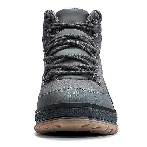 Wondamo Men's Snow Boots Lightweight Waterproof Winter Boots Fur Lined Anti-slip Cold Weather Shoes