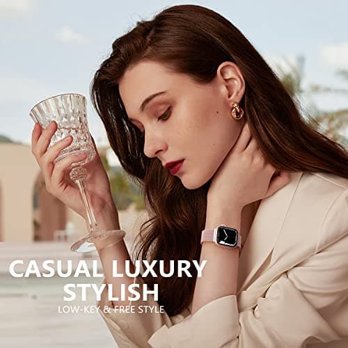 Zedoli Metal Band Compatible with Apple Watch Band 40mm 38mm 41mm 45mm 44mm 42mm 46mm for Women Men, Stainless Steel Milanese Mesh Loop Magnetic Wristbands for iWatch Series 11 10 9 8 7 6 5 4 3 2 1 SE