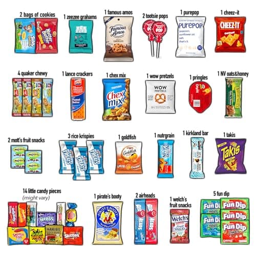 CRAVEBOX Gift Snack Box (45 Count) Variety Pack Care Package