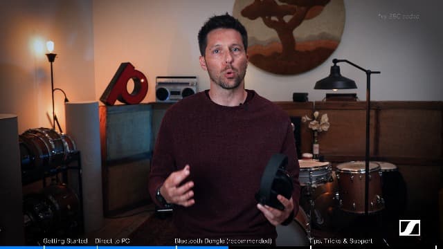 Sennheiser ACCENTUM Wireless Bluetooth Headphones Noise Cancelling - Up to 50HR Playtime, Hybrid Noise Cancelling (ANC), All-Day Comfort, Bluetooth Over Ear Headphones for School, Traveling, White