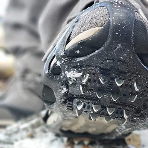 Shaddock Fishing Ice Snow Traction Cleats Crampons Anti-Slip Snow Shoes Cleats Walking on Snow Ice Winter Walking Boots Cleats for Men Women