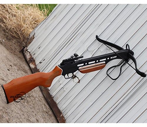 Snake Eye Tactical Heavy Duty Recurve Crossbow - 150 lbs, 210 FPS Hunting & Target Bow with Aluminum Barrel, and Fiberglass Limbs Ultra-Lightweight Hunting & Target Crossbow