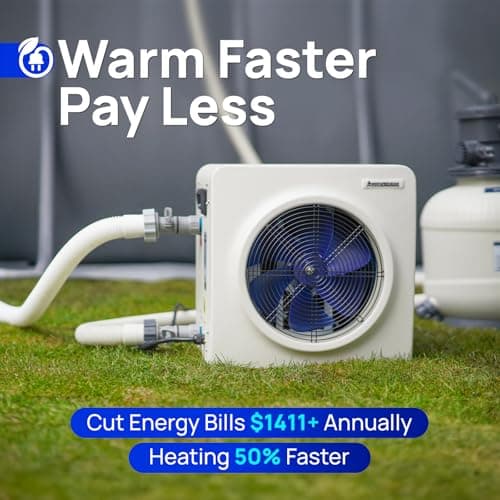 AQUASTRONG Swimming Pool Heat Pump,Electric Pool Heater for Above Ground and Inground Pool,Heating and Cooling Pool Heater Pools Up to, 5000 Gallons