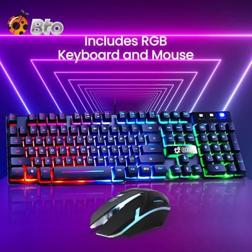 Dell Gaming Tower Desktop PC – Intel Core i5-6500 6th Gen – 16GB DDR4 RAM – 256GB SSD – 500GB HDD – GeForce GT 1030 – 22" Monitor – RGB Keyboard & Mouse – Windows 11 Pro – Gaming Computer (Renewed)