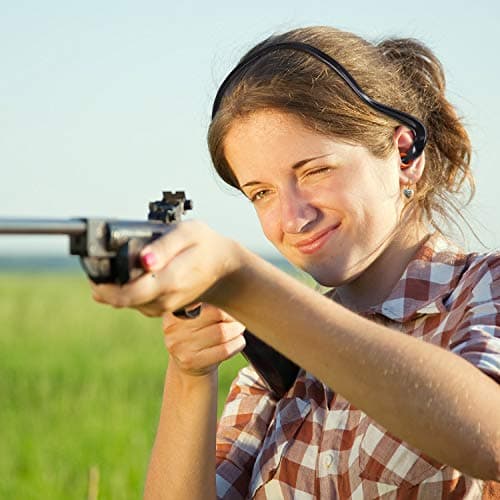 BBTO Banded Earplugs for Shooting Range Band Ear Plugs Lightweight Silicone Earplugs for Hearing Protection, Noise Reduction, Work, Construction, Sleeping, Concerts, Sports Racing(Orange,4 Pcs)