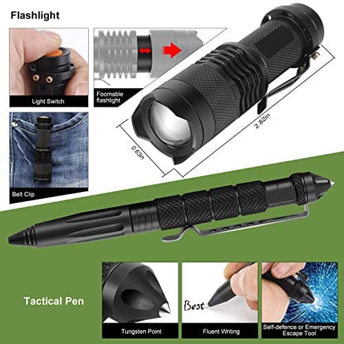Survival kits 17 in 1, Emergency Survival Gear and Equipment, Cool Gadgets for Men Camping Fishing Hunting Outdoor