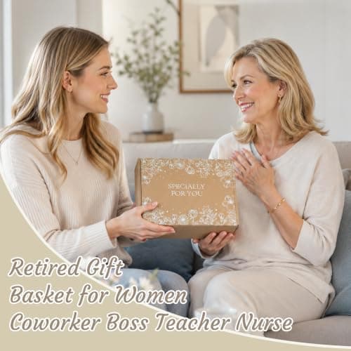 Funny Retired Gift Basket for Coworker Boss Teacher Nurse Mom Grandma Friend, Farewell Leaving Gift LUICONMO Retirement Gifts for Woman 2026, Happy Retirement Gifts for Women B0H4LGJG54