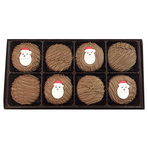 Philadelphia Candies Milk Chocolate Covered OREO Cookies, Christmas Santa Claus Gift 8 Ounce