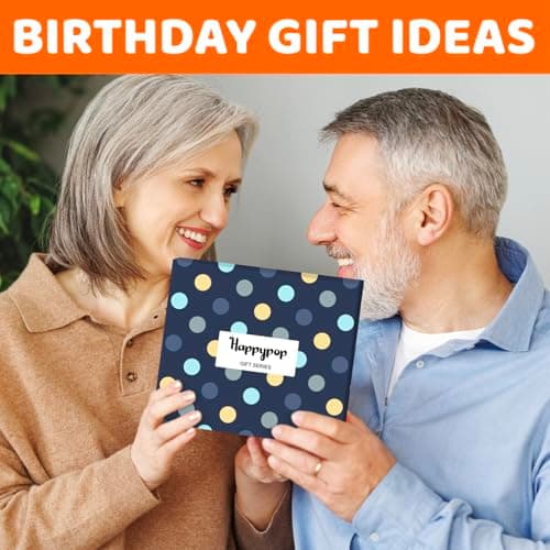 HAPPYPOP Birthday Gifts for Mom Dad - Ideal Socks for Seniors in 50s with Greeting Card