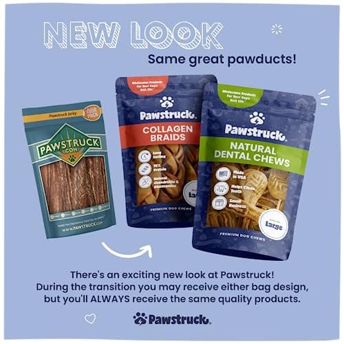 Pawstruck All-Natural 4" Bully Stick Rings for Dogs - Rawhide-Free, 100% Beef, Single Ingredient Dental Chew Bones - Fully Digestible, Low Odor - 10 Count - Packaging May Vary