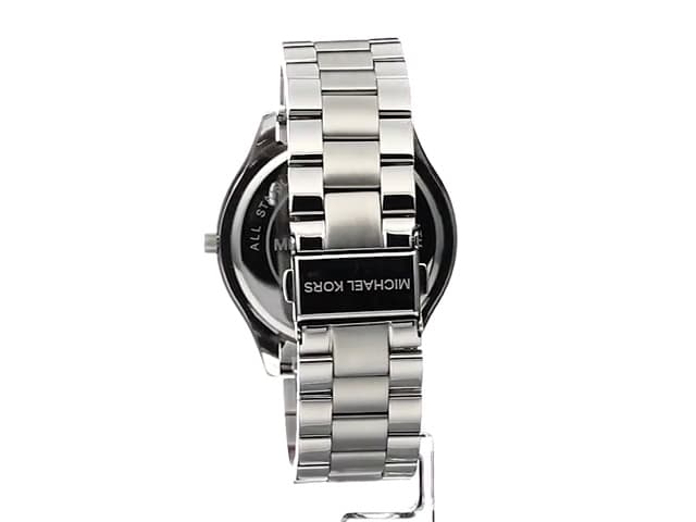 Michael Kors Slim Runway Three-Hand Silver-Tone Stainless Steel Women's Watch (Model: MK3178)