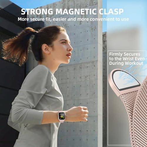 Original Stainless Steel Mesh Loop Compatible with Apple Watch 38mm 40mm 41mm 42mm 44mm 45mm 46mm 49mm Women Men, Magnetic Clasp Replacement for iWatch Bands Series 11 10 9 8 7 6 5 4 Ultra SE 3 2 1