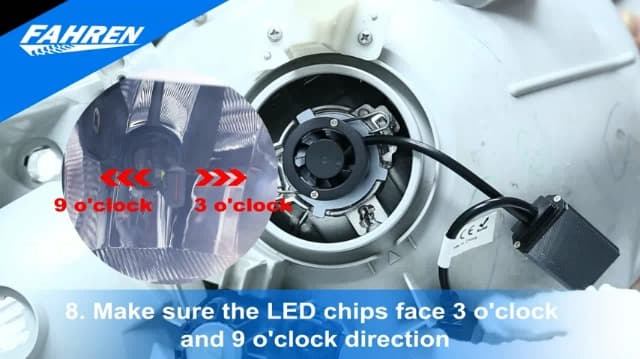 FAHREN H4 Light Bulb, 60000LM 1000% Super Brighter, Real 1:1 Size, 9003/HB2 for High Low Beam, 6500K Cool White, 70000Hrs Long Service Life with Cooling Fan, Plug and Play, Pack of 2