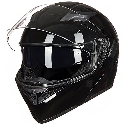 ILM Motorcycle Dual Visor Flip up Modular Full Face Helmet DOT Model 902/902L