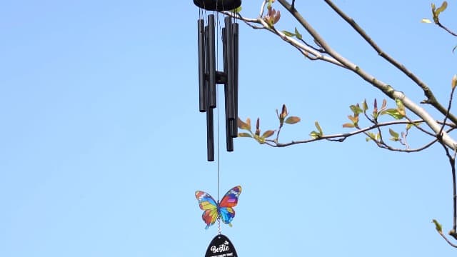 Best Friend Birthday Gifts for Women, Bestie Birthday Gifts for Women, Friendship Gift for Woman, Unique Bestie Gift Ideas for Woman Female Friend BFF, Butterfly Home Decor, Bestie Wind Chimes B0G1X9K44Y