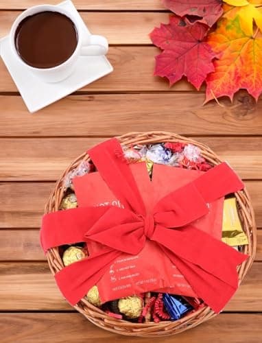 Christmas Chocolate Gift Tray, Truffles with Prime Peppermint Hot Cocoa, Christmas Gifts for Women Men Family Friends